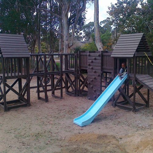 Jungle Gym – Complete Jungle gym with swing, slide and monkey arch